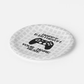 ビデオゲームコントローラカスタムー誕生日パーティープレート ペーパープレート (アングル)