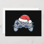 ビデオゲームコントローラクリスマスサンタハットゲーマー シーズンカード (正面/裏面)