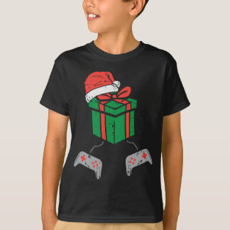 ビデオゲームコントローラクリスマスPJsクリスマス Tシャツ
