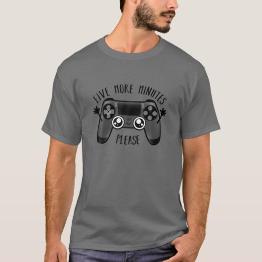 ビデオゲームコントローラゲーマーわずか5分 Tシャツ (正面)