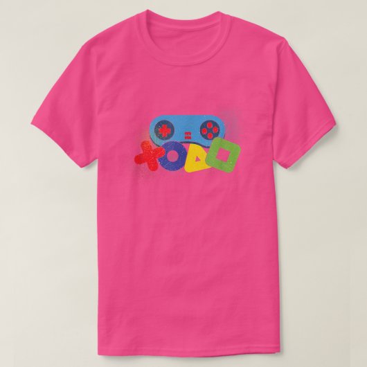 ビデオゲームコントローラゲーマーゲーム Tシャツ (デザイン正面)