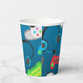 ビデオゲームコントローラゲーマーバースデーパーティー 紙コップ (右)