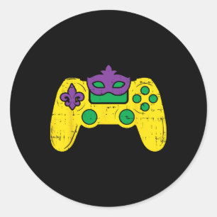 ビデオゲームコントローラゲーマーEスポーツマルディグラスボー ラウンドシール