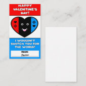 ビデオゲームコントローラバレンタインデーカード エンクロージャーカード (正面/裏面)