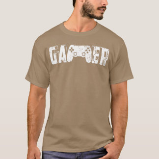 ビデオゲームコントローラーのシルエット I ゲーマーの引用 Vid Tシャツ