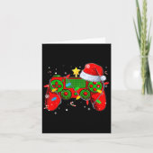 ビデオゲームコントローラー クリスマス サンタ帽子 ゲーマー ボーイ カード (正面)