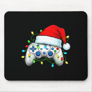 ビデオゲームコントローラー クリスマス サンタ帽子 ゲーマー BO マウスパッド