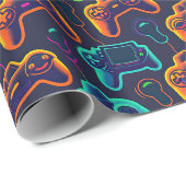 ビデオゲームコントローラー ラッピングペーパー (ロールコーナー)