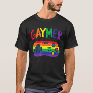 ビデオゲームコントローラーLGBTプライドゲイゲーマー Tシャツ