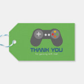 ビデオゲームコントローラ子供の誕生日パーティー ギフトタグ (裏面横)