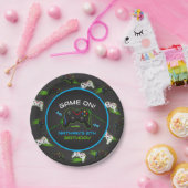 ビデオゲームコントローラ子供の誕生日 ペーパープレート (パーティー)