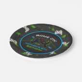 ビデオゲームコントローラ子供の誕生日 ペーパープレート (アングル)