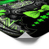 ビデオゲームコントローラIrishゲーマーボーイズSt patricks ポスター (角)