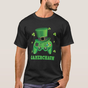 ビデオゲームコントローラIrishゲーマーボーイズSt patricks Tシャツ