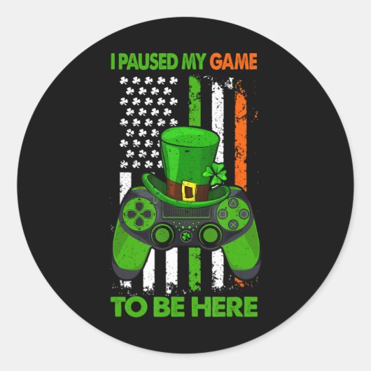 ビデオゲームコントローラSt patricksシャムロックアイルランドF ラウンドシール (正面)