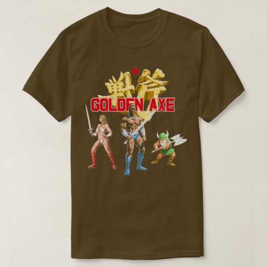 ビデオゲームゴールデンアックスTシャツ Tシャツ (デザイン正面)