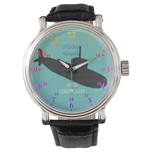 ビデオゲームサブキャプテン 腕時計 (正面)