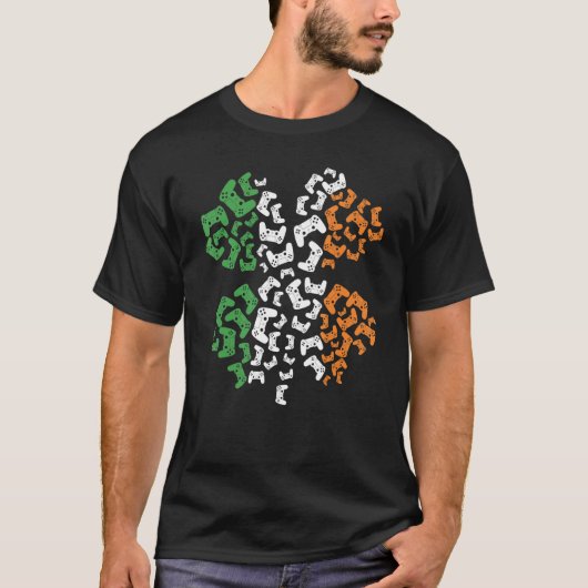 ビデオゲームシャムロックスポーツSt patricks dayアパレル Tシャツ (正面)