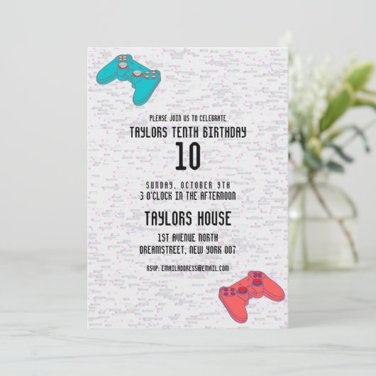 ビデオゲームスポーツゲーマーバースデーパーティー 招待状 (スタンド正面)