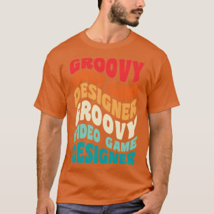 ビデオゲームデザイナーヴィンテージレトロ60s 70s 80s Vibe Tシャツ