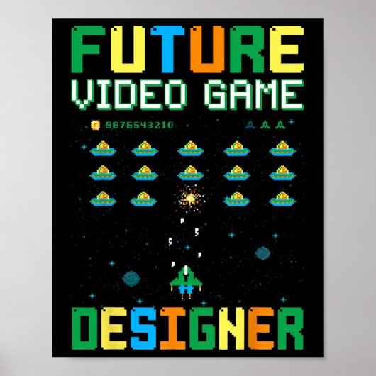 ビデオゲームデザイ子供へナー1 ポスター (正面)