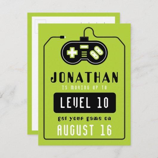 ビデオゲームトラックの誕生日ポストカード ポストカード (正面/裏面)