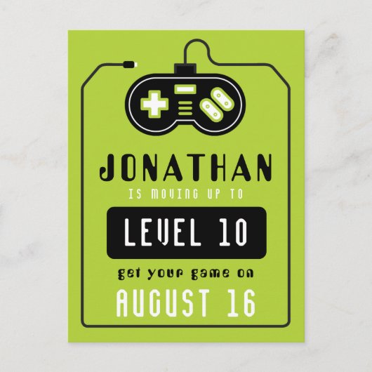 ビデオゲームトラックの誕生日ポストカード ポストカード (正面)