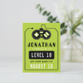 ビデオゲームトラック誕生日はがき ポストカード (スタンド正面)