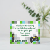 ビデオゲームトラック誕生日パーティーありがとう ポストカード (スタンド正面)