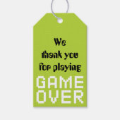 ビデオゲームトラック誕生日 ギフトタグ (正面)