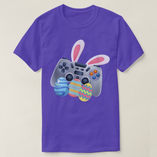 ビデオゲームバニー卵コスチューム復活祭の男の子の子 Tシャツ (デザイン正面)