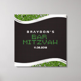 ビデオゲームバー（ユダヤ教の）バル・ミツバーメモリサインインボード キャンバスプリント