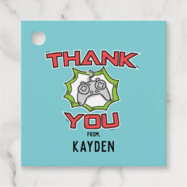 ビデオゲームパーティーありがとうラベル フェイバータグ