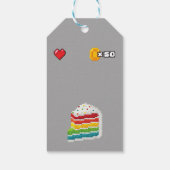 ビデオゲームパーティーの好意ラベル ギフトタグ (裏面)