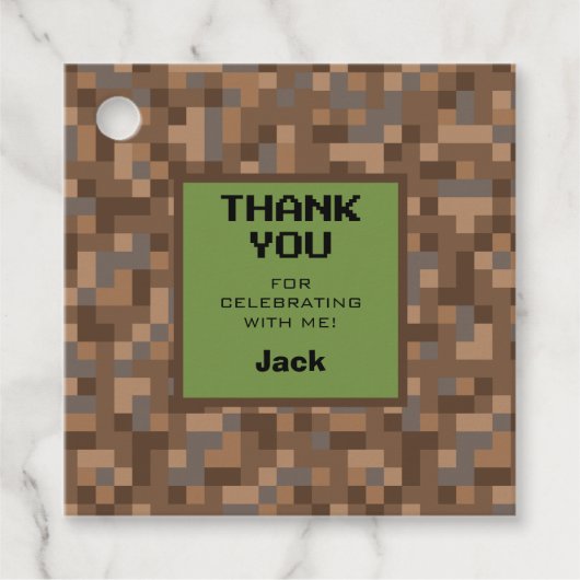 ビデオゲームパーティーの好意ラベル フェイバータグ (正面)