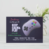 ビデオゲームパーティーの招待状 招待状 (スタンド正面)