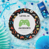 ビデオゲームパーティーレベルアップ子供の誕生日ゲーマー ペーパープレート (パーティー)