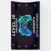 ビデオゲームパーティー子供の誕生日ゲーマー 横断幕 (縦)