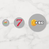 ビデオゲームパーティー紙吹雪テーブルの装飾 コンフェッティ (裏面)