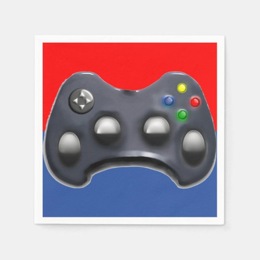 ビデオゲームパーティー スタンダードカクテルナプキン (正面)