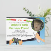 ビデオゲームパーティー-パーソナライズされた招待状 招待状 (スタンド正面)