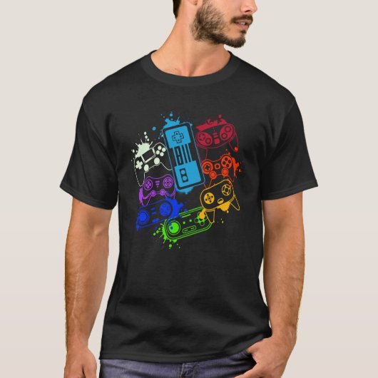 ビデオゲームビデオゲーマーメンズウィメンズ Tシャツ (正面)