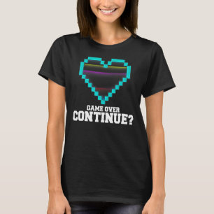 ビデオゲームピクセルハートゲーマー1 Tシャツ