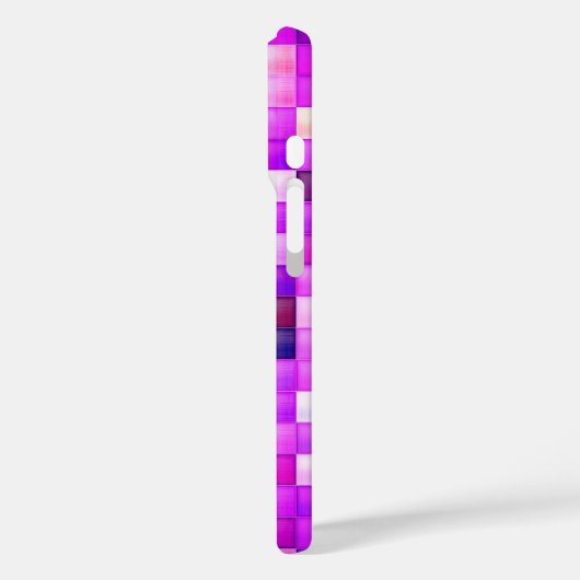 ビデオゲームピクセルピンクの正方形パターン Case-Mate iPhoneケース (裏面 / 左)