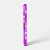 ビデオゲームピクセルピンクの正方形パターン SAMSUNG GALAXYケース (左側面)