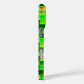 ビデオゲームピクセル緑の正方形パターン Case-Mate iPhoneケース (裏面 / 右)