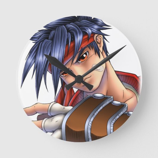 ビデオゲームファンアート ラウンド壁時計 (正面)