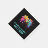 ビデオゲームブルーボーイベビーシャワー スタンダードカクテルナプキン (角)