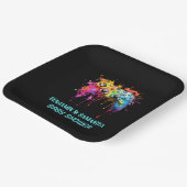 ビデオゲームブルーボーイベビーシャワー ペーパープレート (傾斜あり)