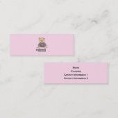 ビデオゲームプレーヤーくま スキニー名刺 (正面/裏面)